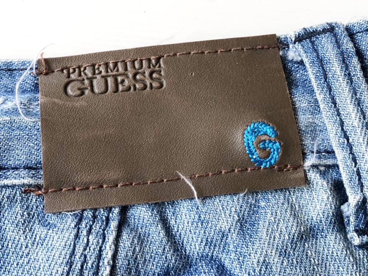 ★　美品　GUESS　ゲス　キッズ　ジーンズ　66cm　サイズ15　加工色　KIDS　JEANS　GUESS PREMIUM　DENIM　★_画像8