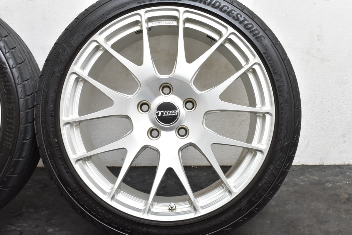 鍛造 美品 1ピース】TWS Exlete 107M モノブロック 18in 7.5J +50