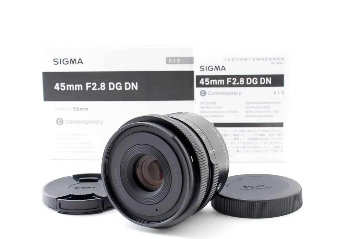 * ultimate beautiful goods *SIGMA 45mm F2.8 DG DN Contemporary SONY Sony E mount origin box attaching!