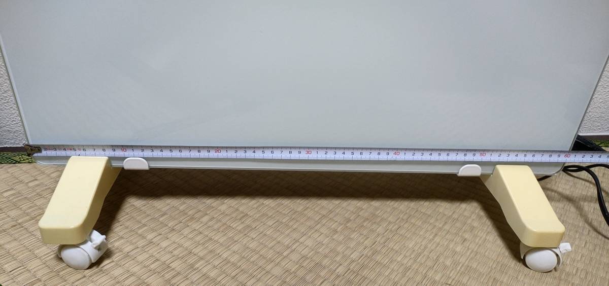 [ used ] thousand . Tecnos glass panel heater /TEKNOS GP-001-W white 