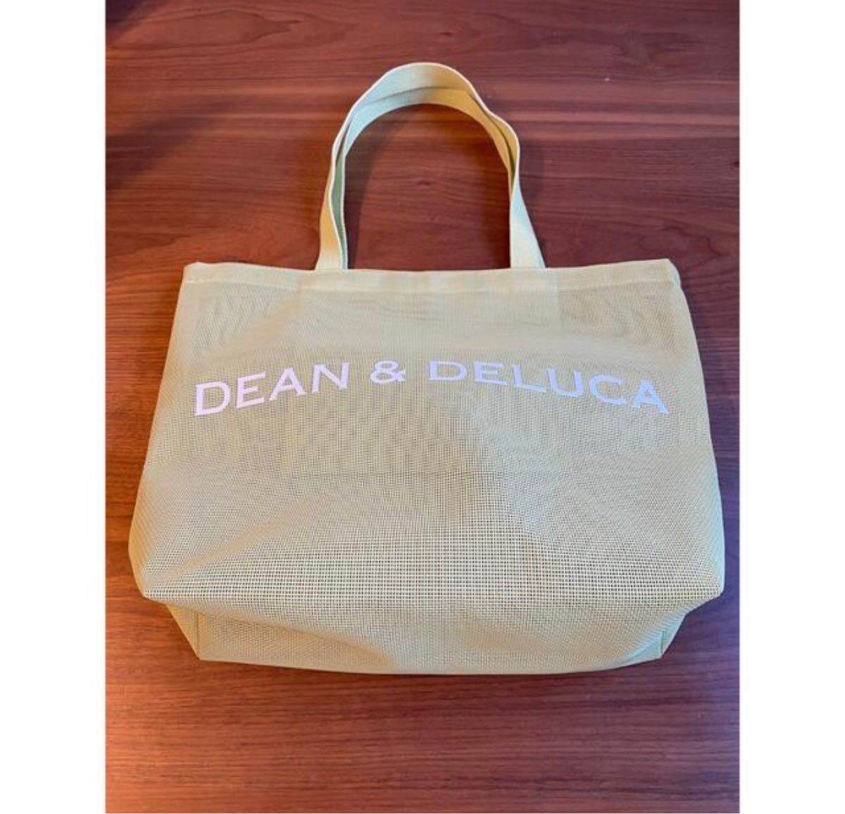 DEAN&DELUCA ディーンアンドデルーカ メッシュトートバッグ　イエロー