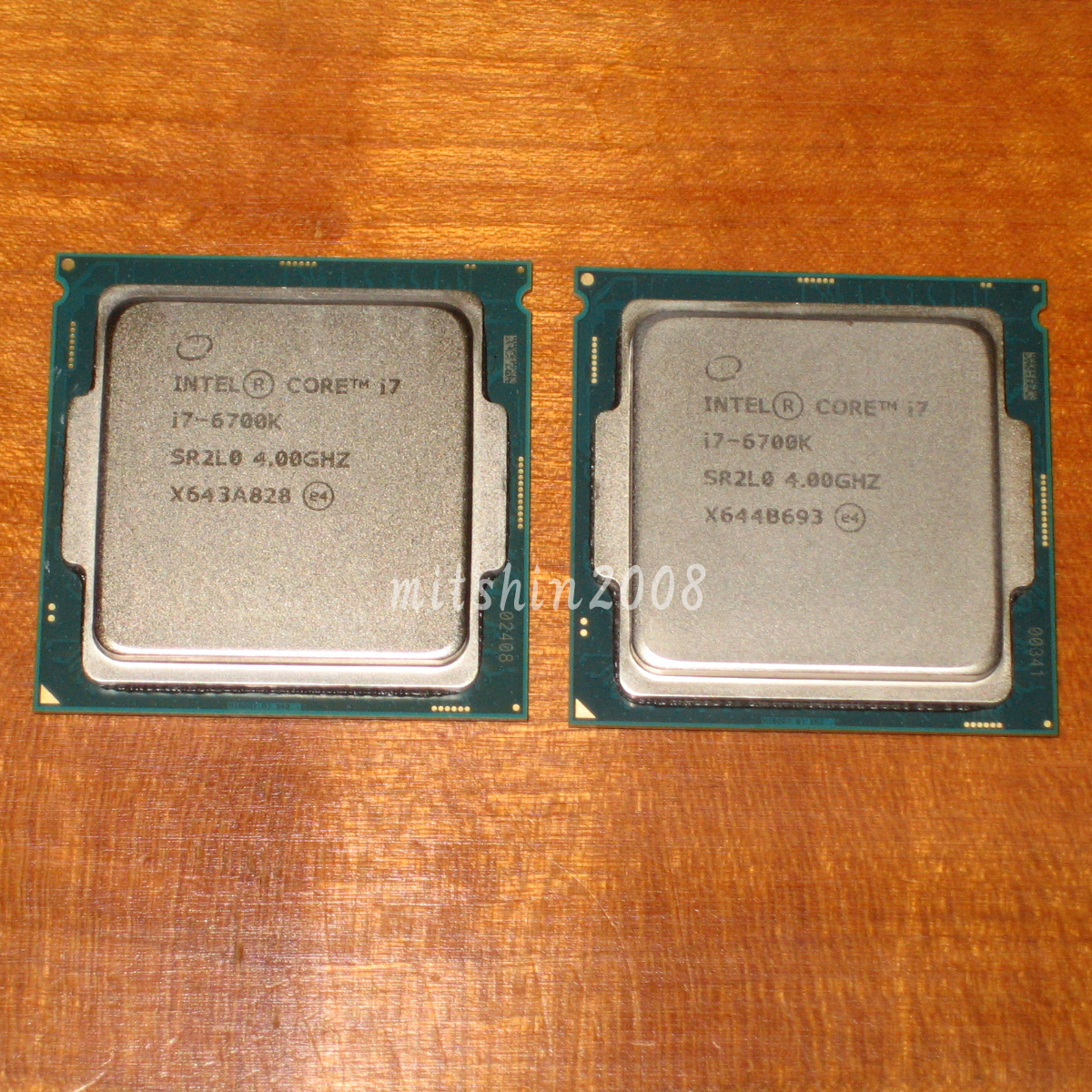 2個セット】Intel Core i7 6700K 4.0GHz(TB:最大4.2GHz) LGA1151 Skylake 動作確認済  クリックポストなら送料185円 [No.754]