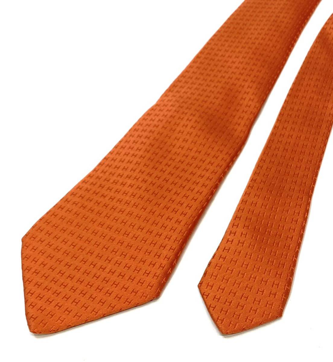 HERMES Hモノグラム SILK TIE エルメス シルク100% H総柄ネクタイ MENS