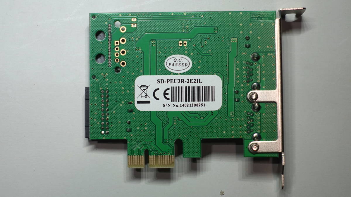 USB3.0 ★ AREA SD-PEU3R-2E2IL (2+2ポート) /PCI-Express /ロープロ★ ドライバー入れての検証済_画像3