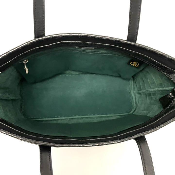 最高級革 クロコダイル】展示品 バイカラー タッセル ポーチ付き JRA