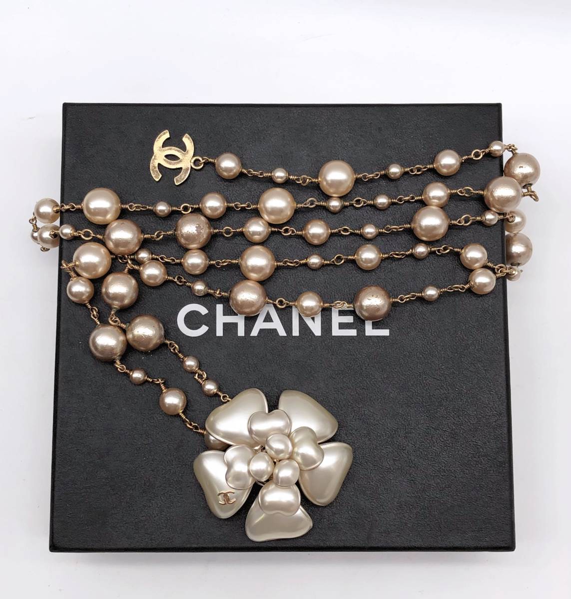 87%OFF!】 CHANEL ネックレス ロング ヴィンテージ ココマーク