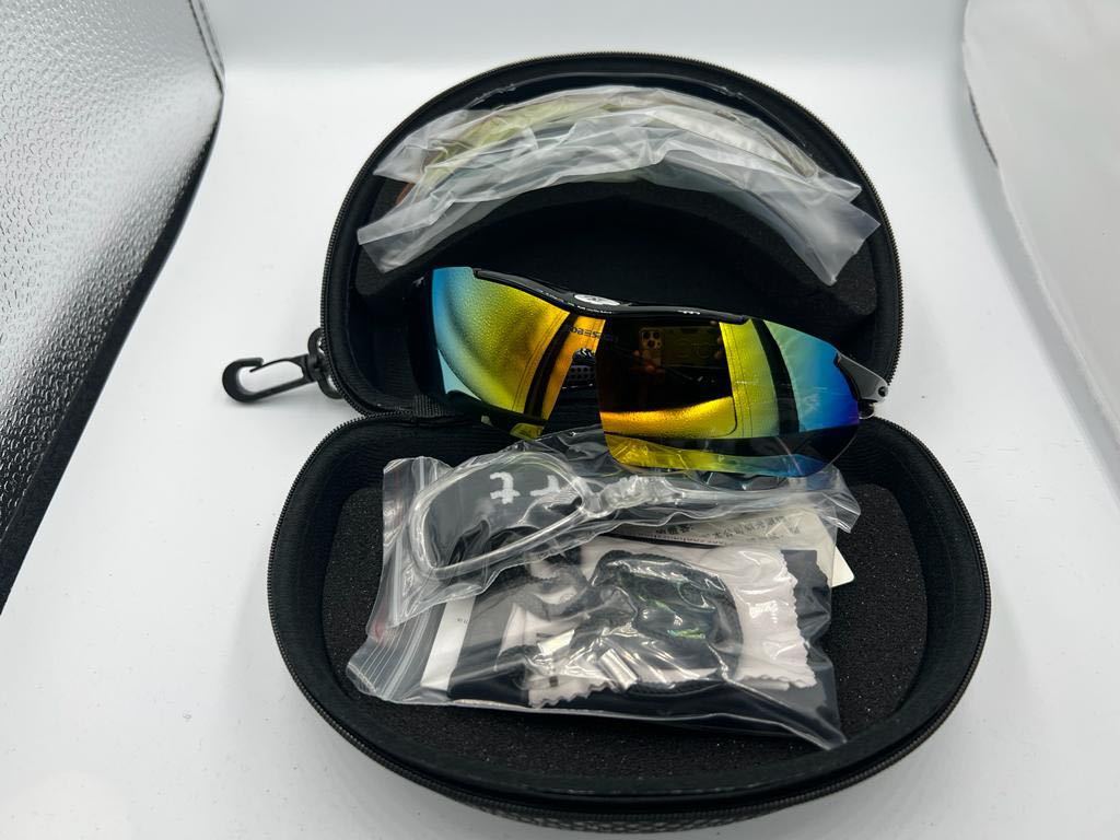 スポーツサングラス,交換レンズ5枚 ,偏光レンズ ,紫外線カット,ロードバイクサングラス,ランニングサングラス