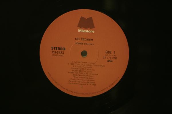 中古LP「NO PROBLEM ノー・プロブレム」SONNY ROLLINS/ソニー・ロリンズ　帯付き_画像2