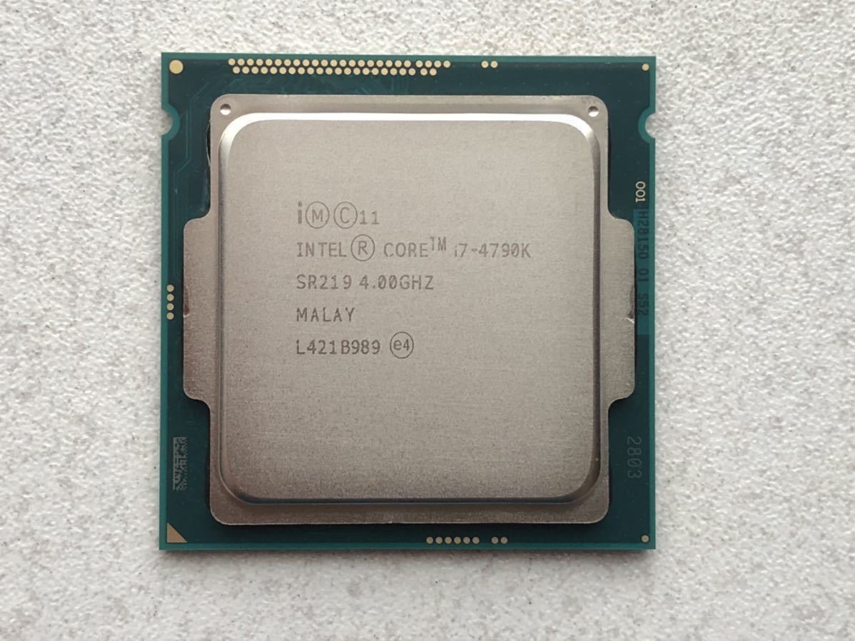 Intel Core i7 4790K CPU BOX版 LGA1150 正常動作品_画像1