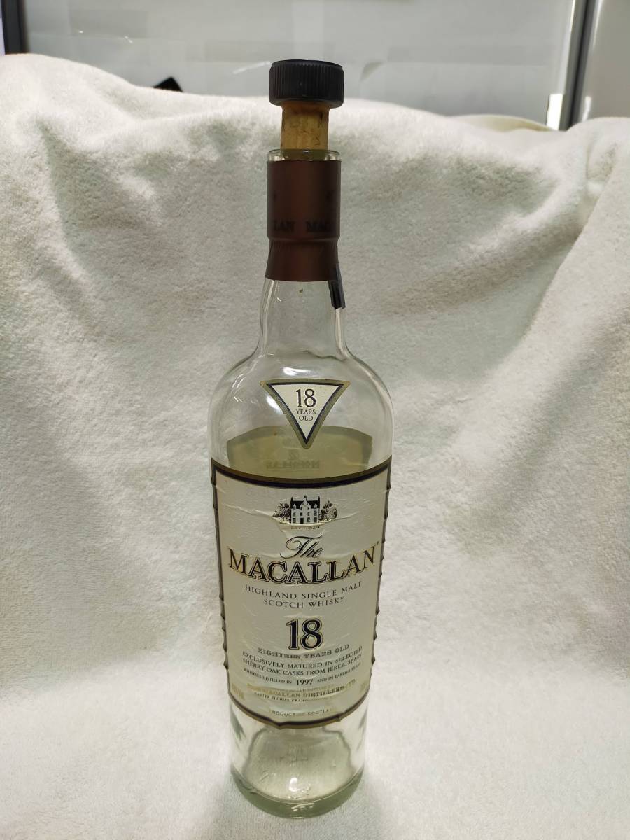 【国内廃番】 マッカラン18年　空瓶　1971年蒸留　旧瓶 ウイスキー