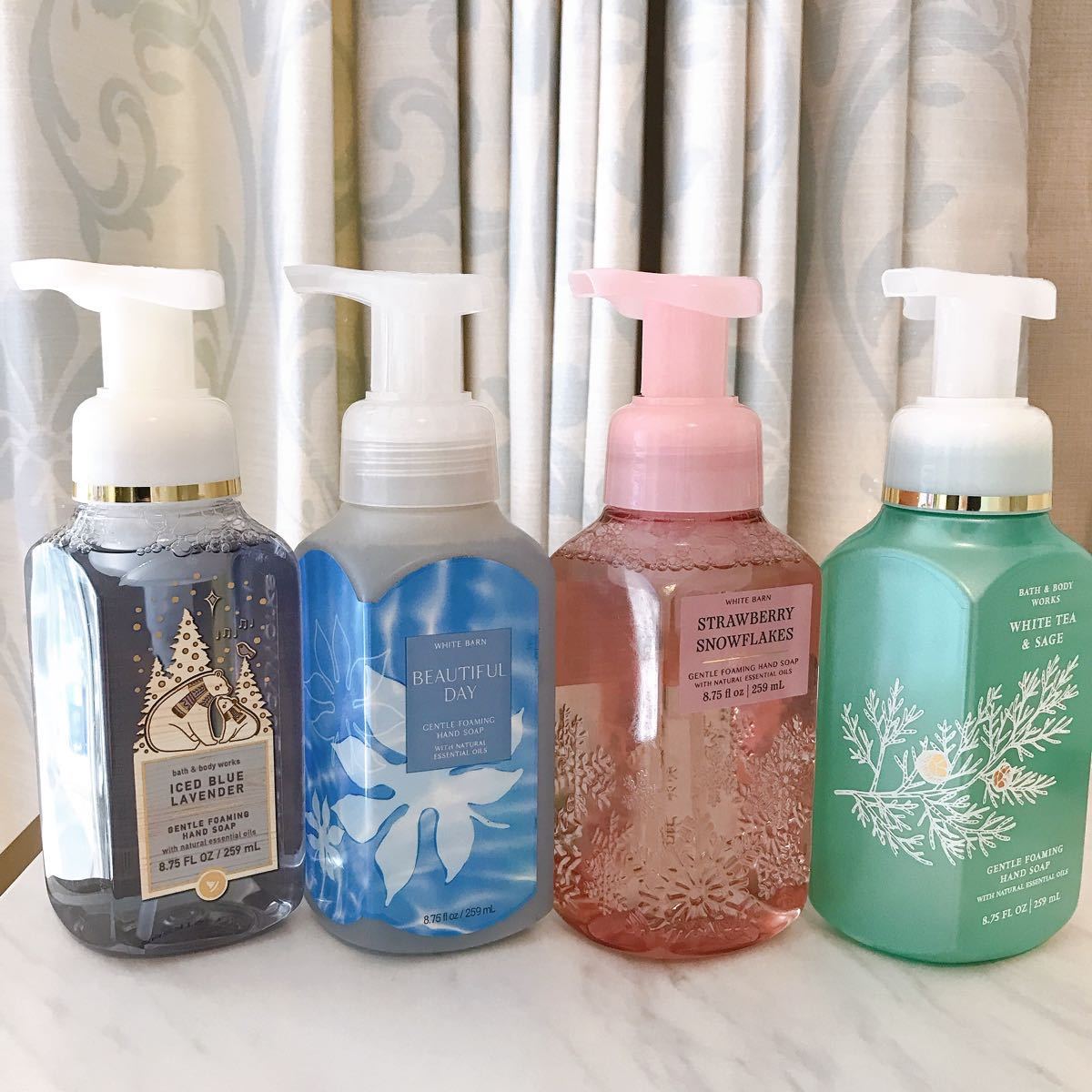 新品★送料込 バスアンドボディワークス ハンドソープ 4本セット!ラベンダー ビューティフル ストロベリー Bath&Body Works バス&ボディ