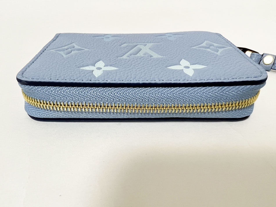 LOUIS VUITTON ルイヴィトン アンプラント バイザプール ジッピーコインパース コインケース 財布 ライトブルー M80408 未使用品_画像4