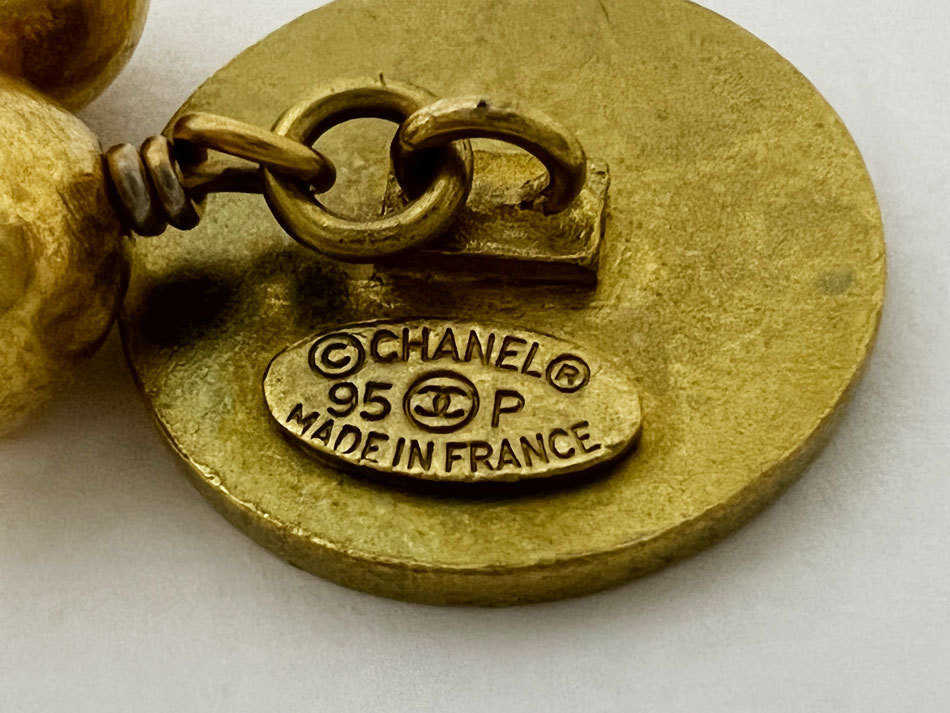 送料無料 CHANEL シャネル カフス ゴールド金具 ココマーク