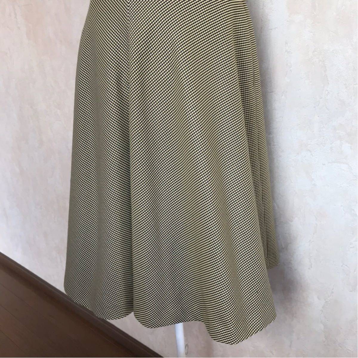 ☆Rene/ルネ☆極美品☆ノースリーブチェックワンピース38(M.9号