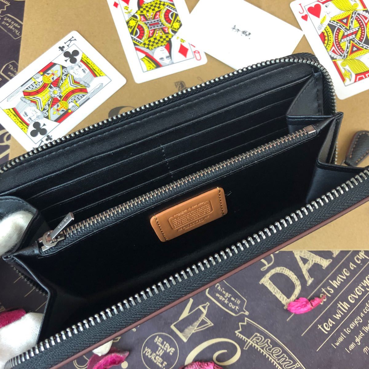 COACH コーチ スケボー キースヘリング ブラック 長財布 COACH コーチ スケボー キースヘリング ブラック 長財布