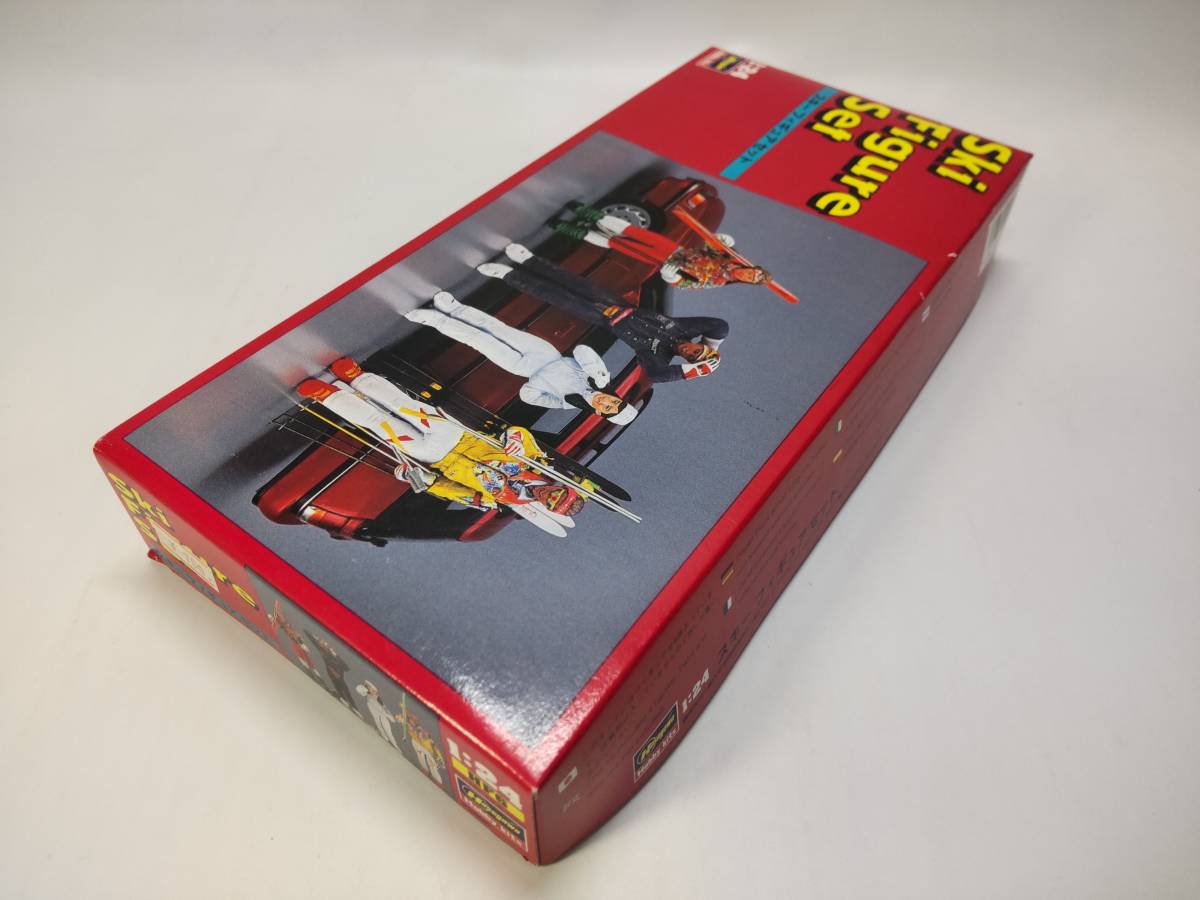 1/24 スキーフィギュアセット フィギュア4体付 ジオラマ ハセガワ 開封済中古未組立プラモデル レア 絶版_画像4