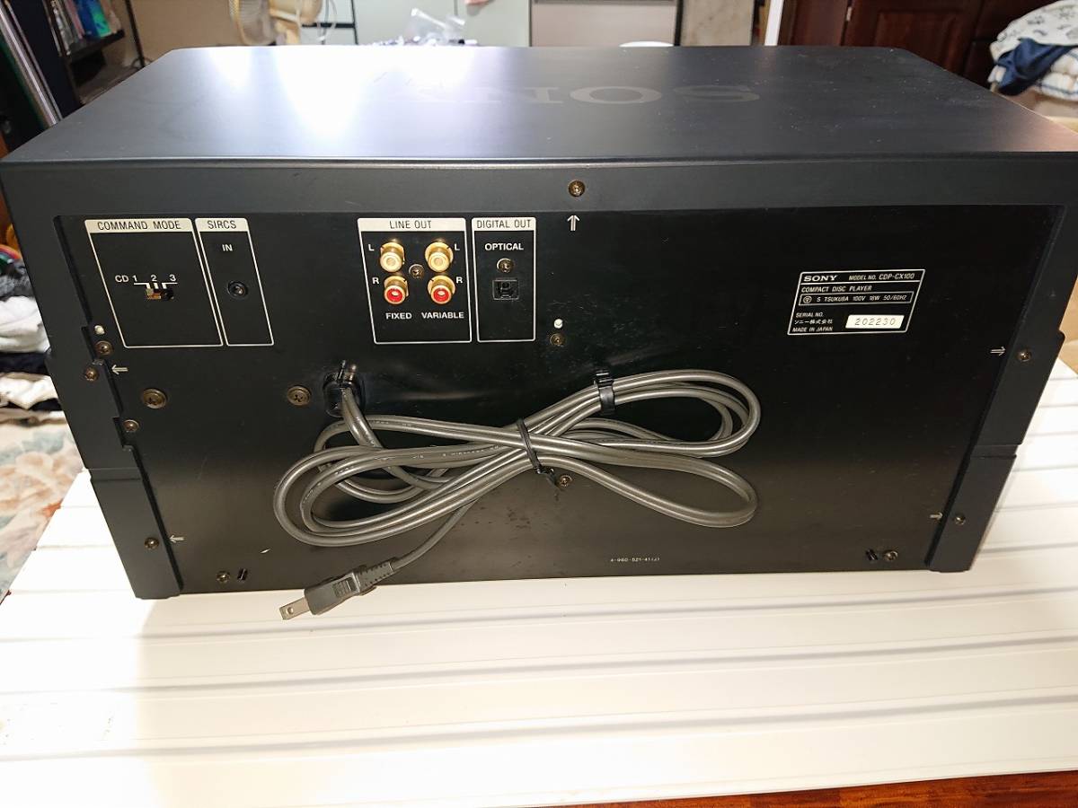 Sony ソニー CDP-CX100コンパクトディスクプレーヤー Sony ソニー CDP-CX100コンパクトディスクプレーヤー