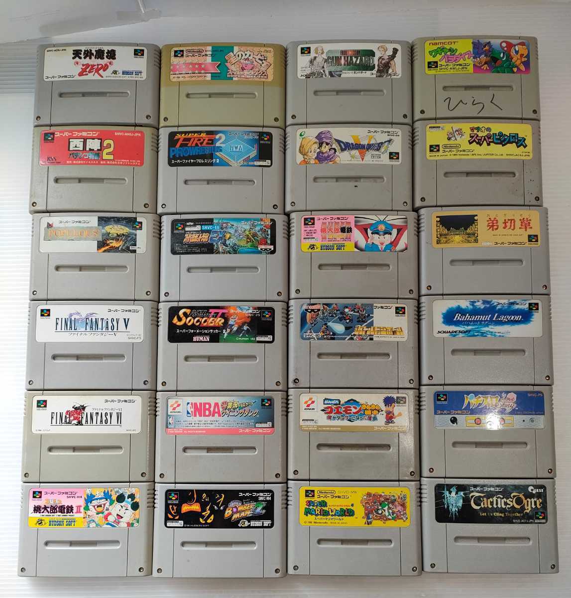 FA-4☆SFC スーパーファミコンソフトまとめて166本セット!/新桃太郎