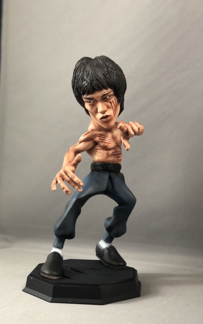 デフォルメガレージキット完成品 燃えよドラゴンM ブルース・リー www