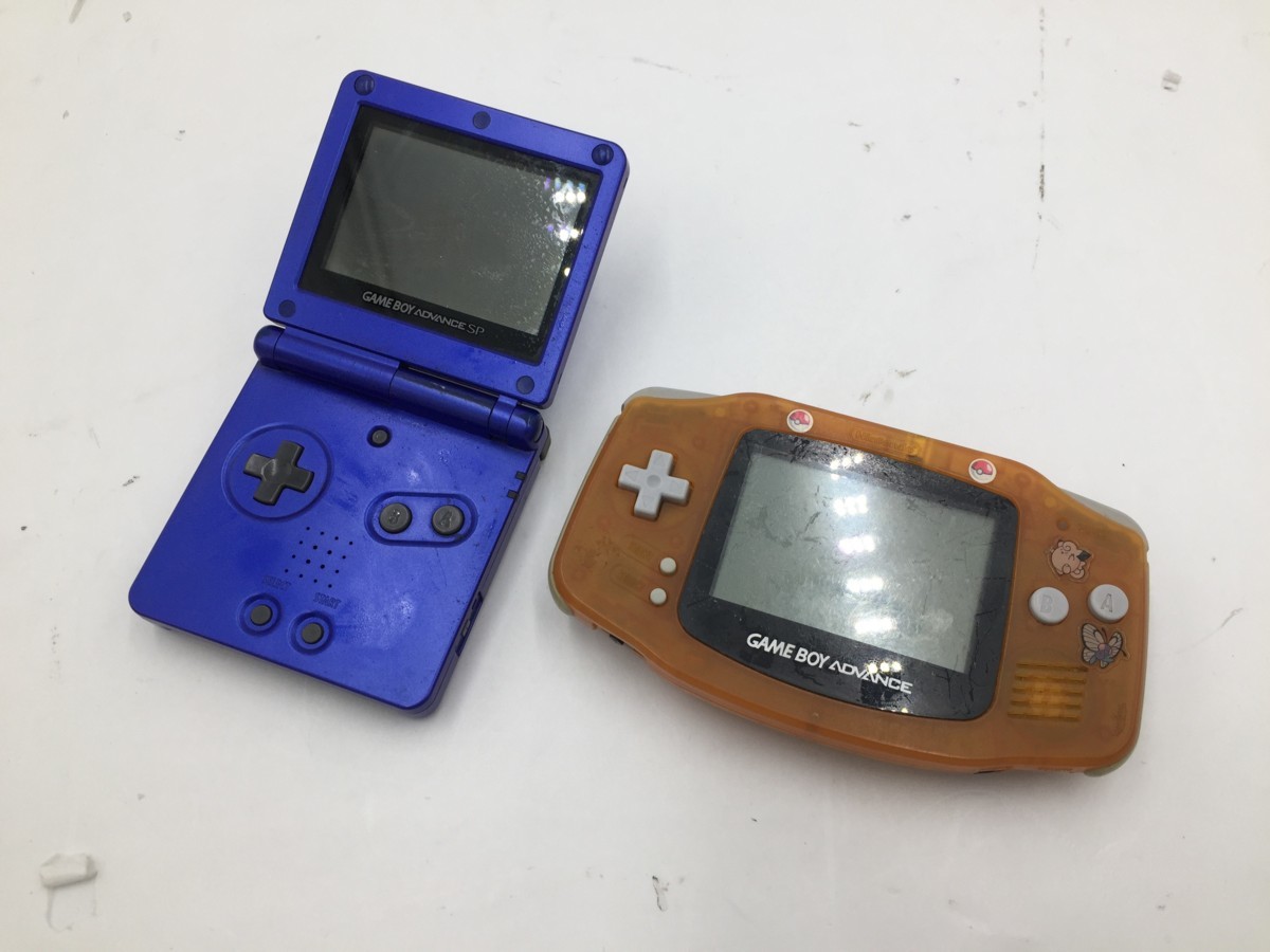 ♪△【任天堂 ニンテンドー】ゲームボーイアドバンスSP/アドバンス 2点