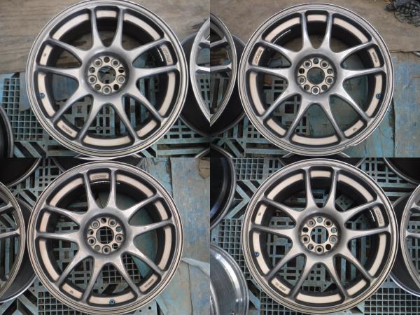 送料無料☆WORK エモーション CR 改 ホイール 4本 18×7.5j OFF+48 5穴 PCD100 18インチ☆32032_画像2