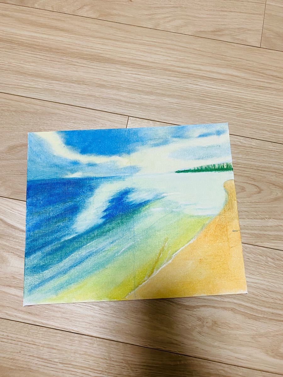 油絵　夏の海