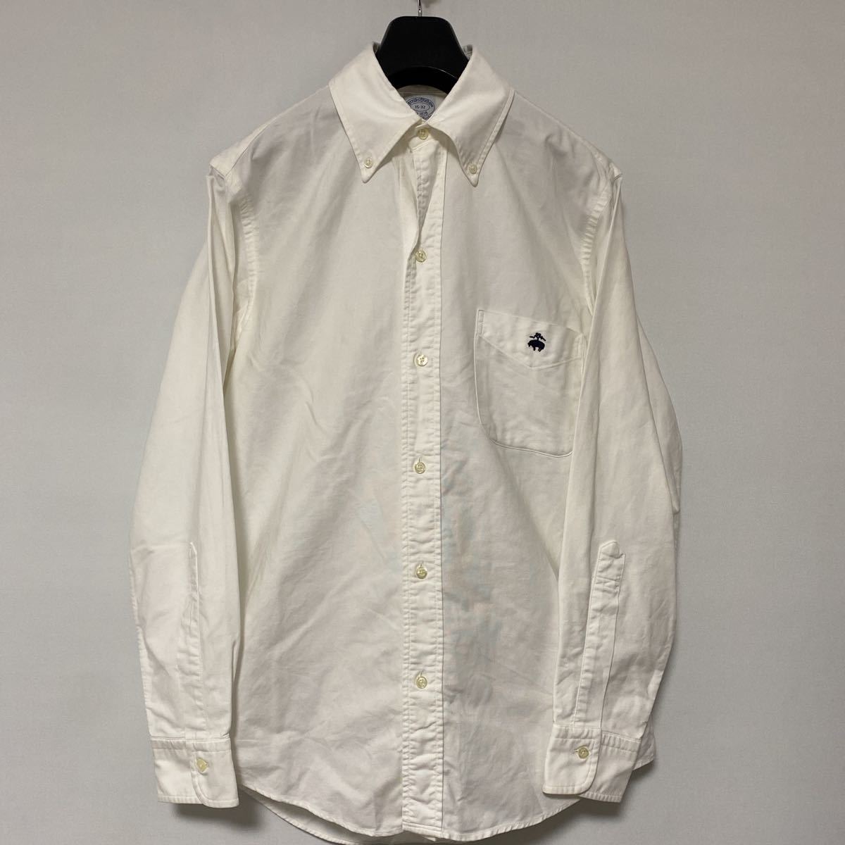 美品 アメリカ製 ブルックスブラザーズ オックスフォード ボタンダウンシャツ 15-32 brooks brooks USA OX ford BD shirt tempusdecor.com.br