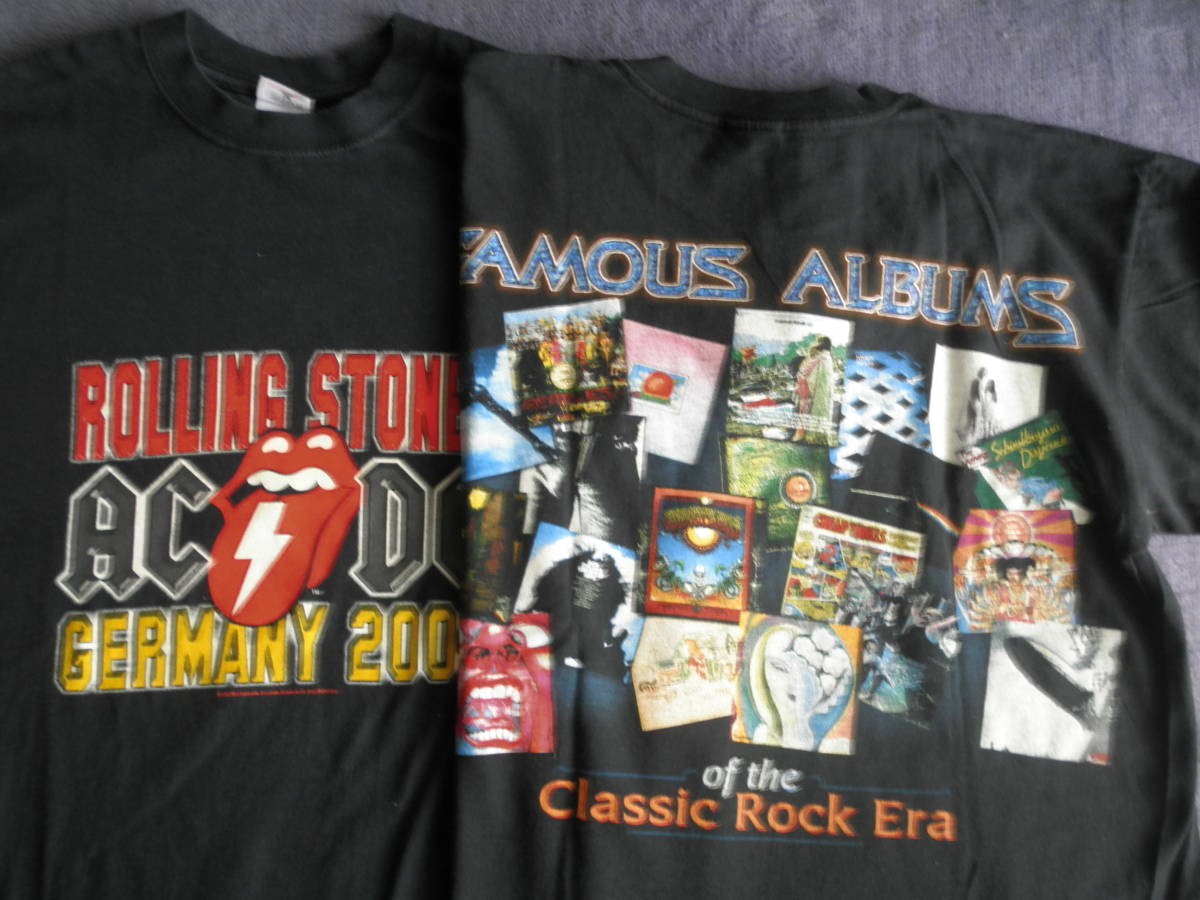  футболка 2 листов XL(US. L)THE ROLLING STONES 2003 Tour + FAMOUS ALBUMS Vintage 
