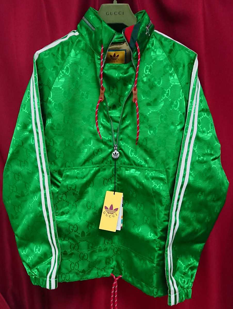 adidas x Gucci□GG&アディダス柄 ボンバージャケット□サイズメンズ