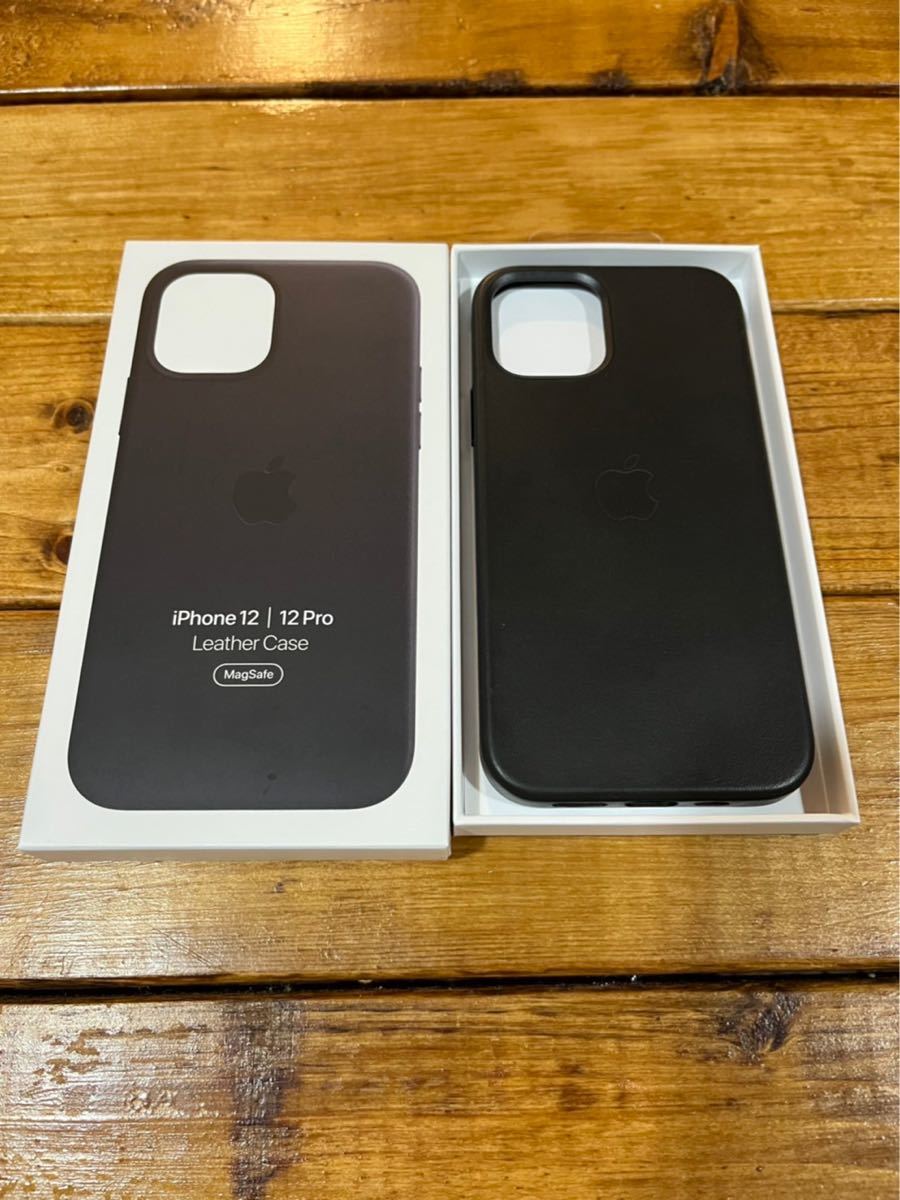極美品】iPhone12 本体 64GB ブラック SIMフリー &iPhone12 純正レザー 