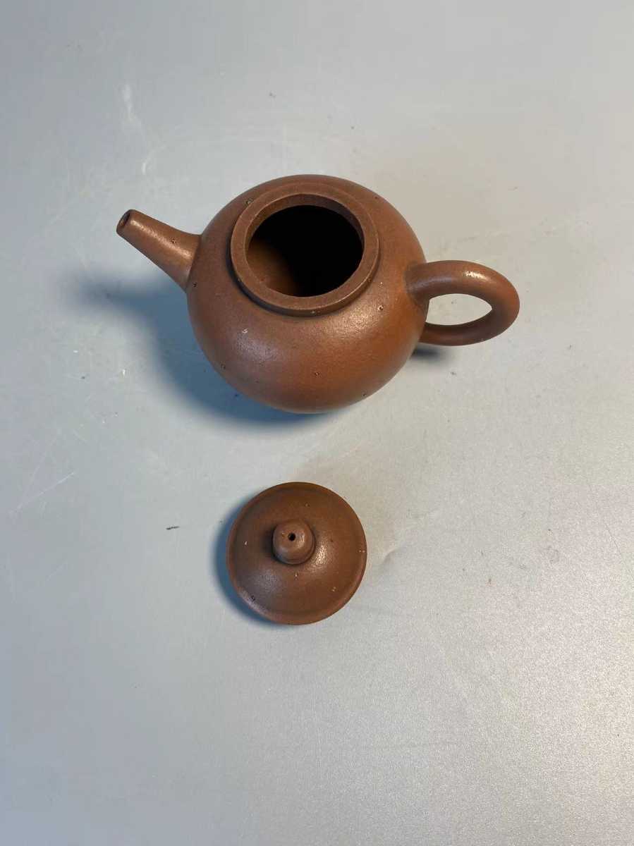 紫泥 梨皮急須 紫砂 中国宜興 唐物 煎茶道具 茶道具 中国茶器 孟臣 朱泥 白泥 中国古玩 中国美古術 時代物_画像3