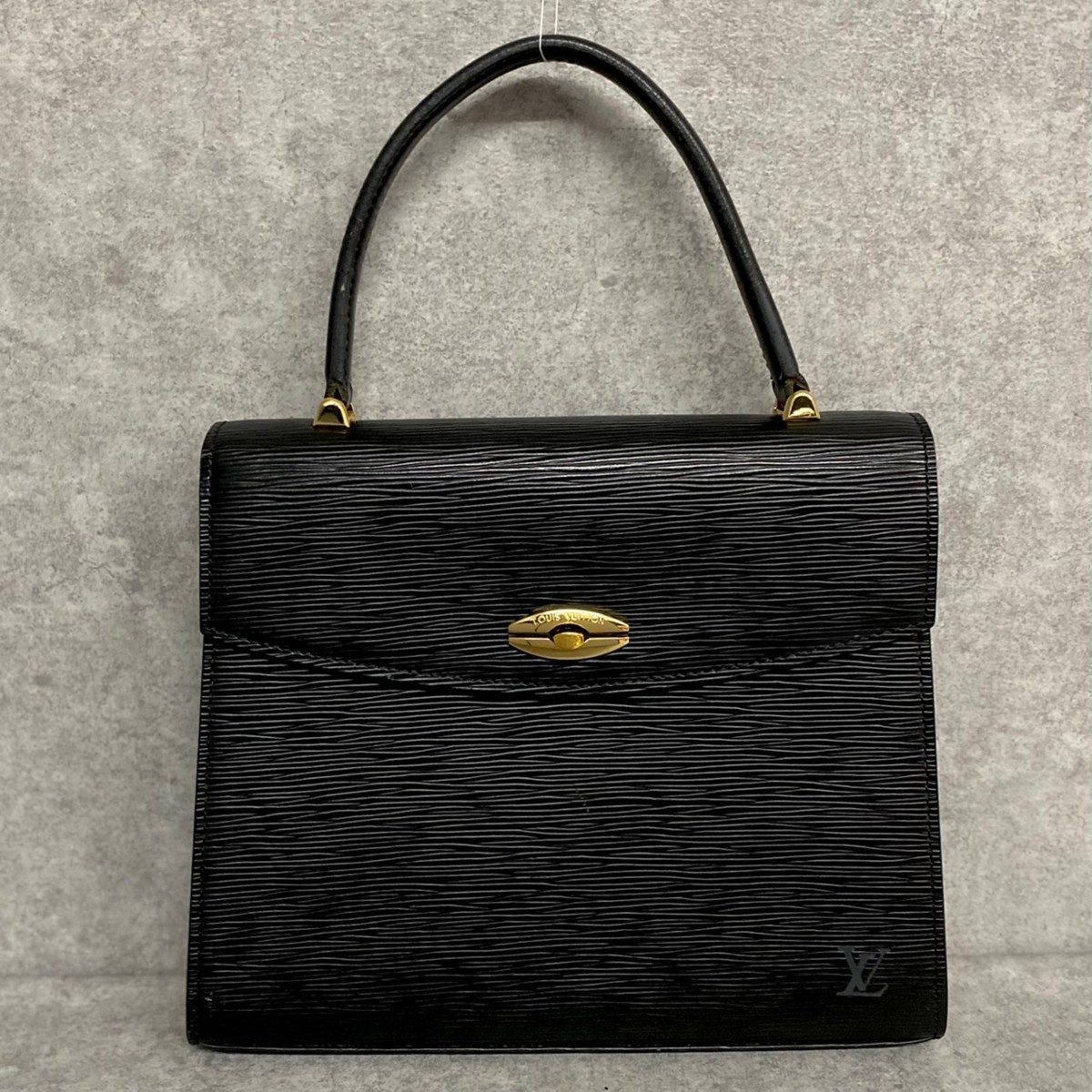 超格安一点 美品 ルイヴィトン ハンドバッグ マルゼルブ エピ 黒 冠婚
