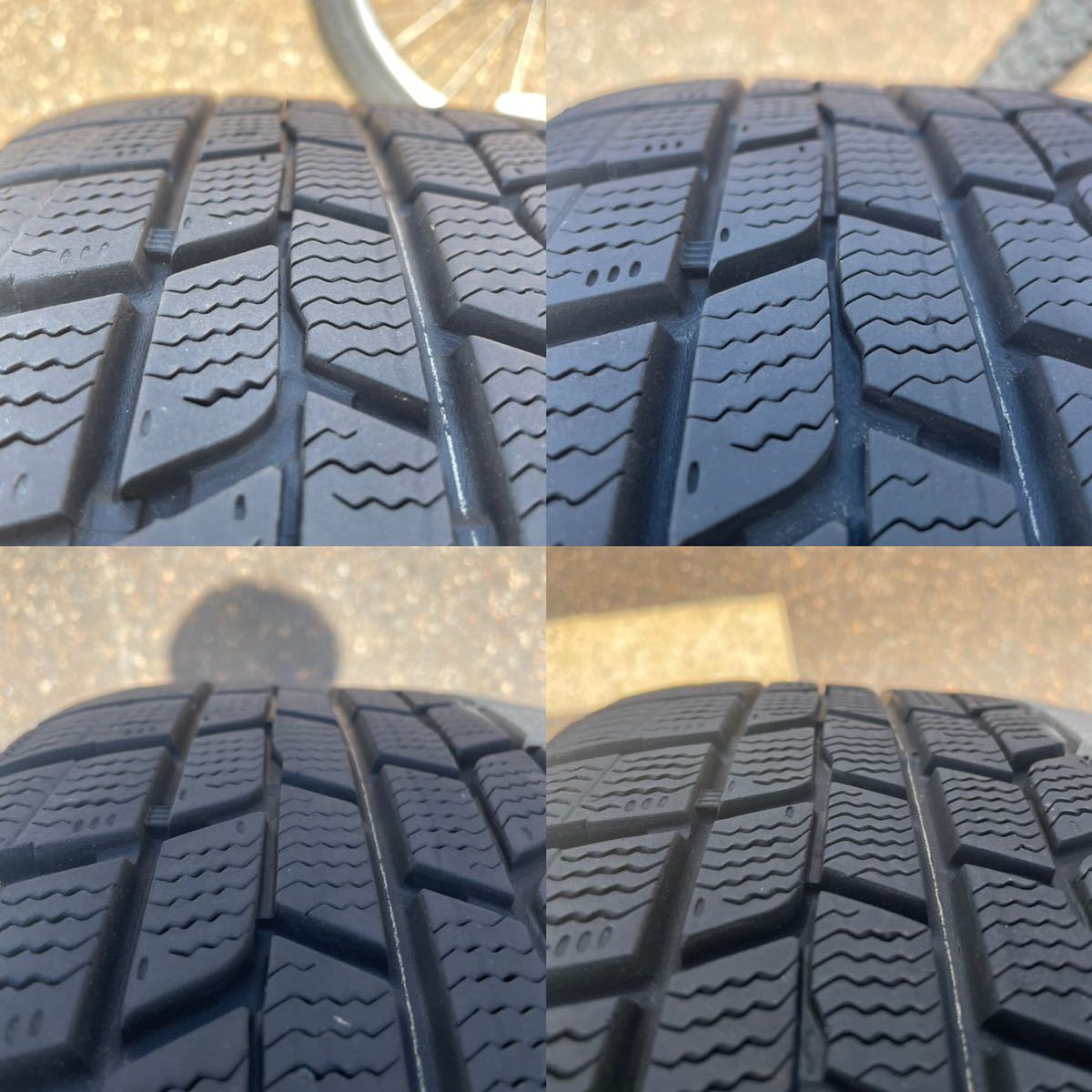 ＊F 215/60R16 ICENAVI6 GOODYEAR スタッドレスタイヤ アルミホイール タイヤホイールセット 16インチ 6.5J 5穴 中古_画像10