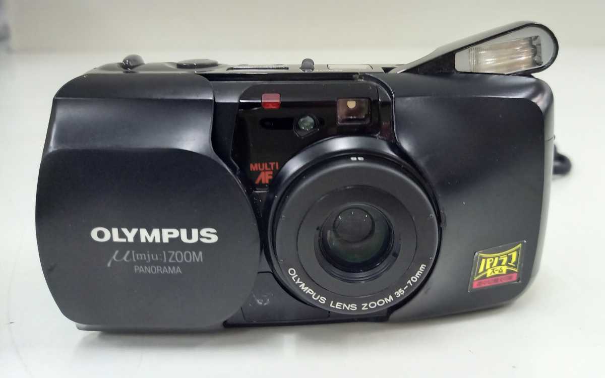 シルバー金具 OLYMPUS オリンパス μ ZOOM PANORAMA ブラック