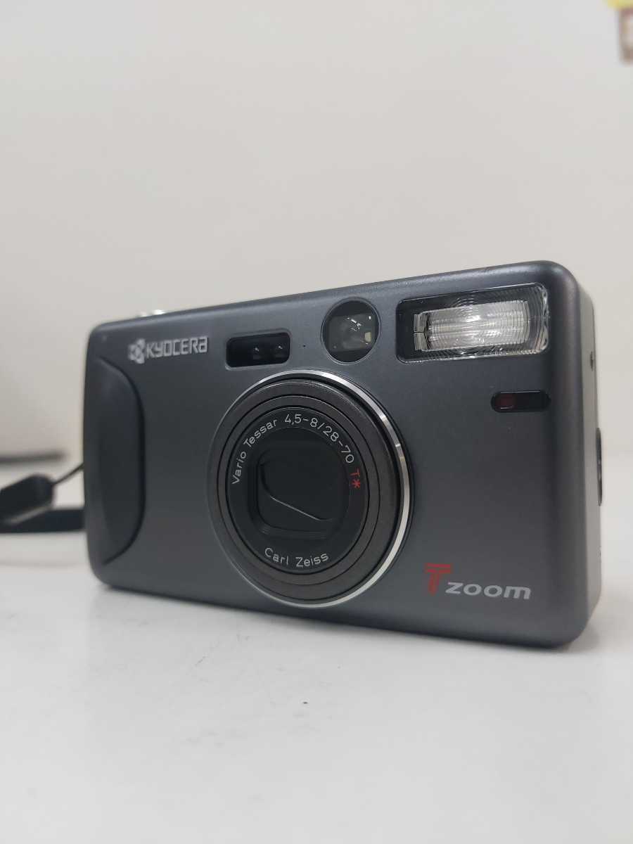 ○A 京セラ kyocera Tzoom コンパクトカメラ フィルムカメラ 現状品