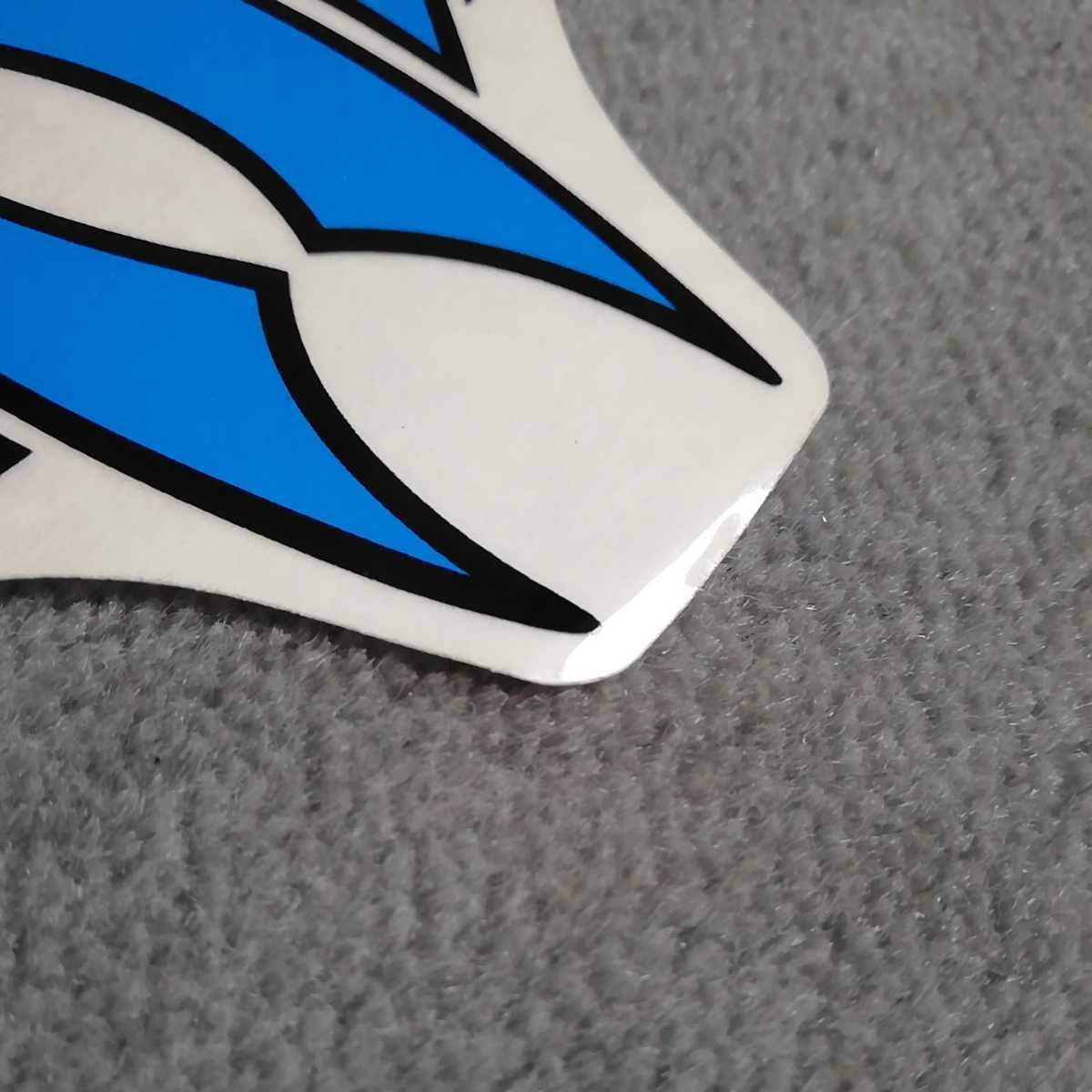  new goods unused regular goods genuine article manta limitation extra-large sticker blue / black . taking . width some 30cm length some 17.8cm surface coating thickness .B postage Y230~