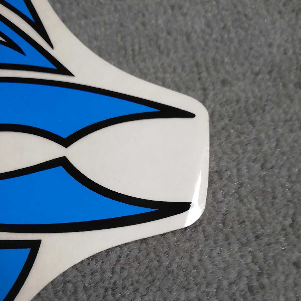  new goods unused regular goods genuine article manta limitation extra-large sticker blue / black . taking . width some 30cm length some 17.8cm surface coating thickness .B postage Y230~