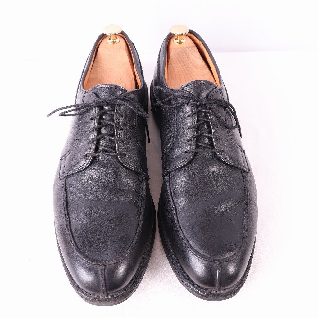 a Len Ed monz12 D STOCK BRIDGE U chip чёрный ALLEN EDMONDS stock Bridge USA производства мужской б/у б/у одежда ds2686