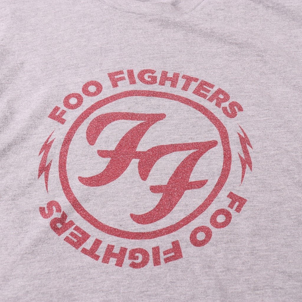 フーファイターズ Tシャツ L 位 半袖 グレー Foo Fighters デイヴグロール バンドt ロックt メンズ レディース 古着 中古 st418_画像3
