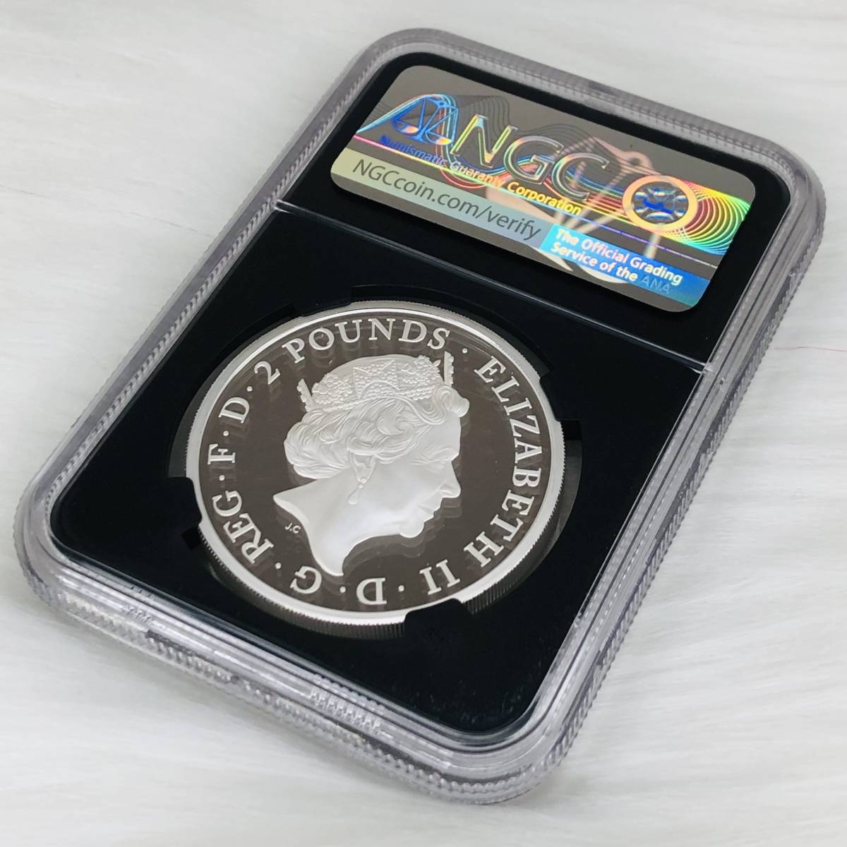 NGC社最高鑑定☆2018年イギリス Two Dragons銀貨☆PF70UC | tspea.org