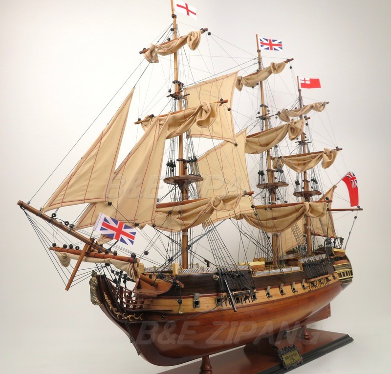 帆船模型 完成品 木製 HMS サプライズ号 HMS Surprise モデルシップ 全長109cm T191