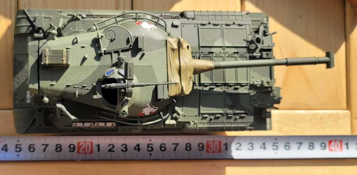 完成品 タミヤ 戦車 中戦車 田宮模型 プラモデル 戦車 塗装済 全長約19cm 日本 旧日本軍_画像6