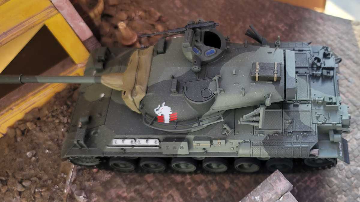 完成品 タミヤ 戦車 中戦車 田宮模型 プラモデル 戦車 塗装済 全長約19cm 日本 旧日本軍_画像4