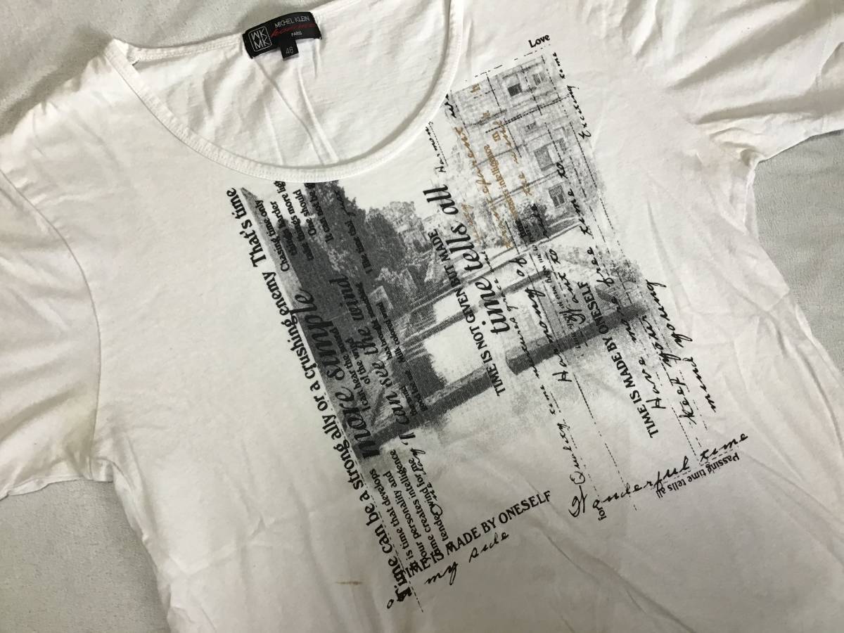 MICHEL KLEIN homme ミッシェルクラン　半袖Tシャツ　サイズ46_画像3