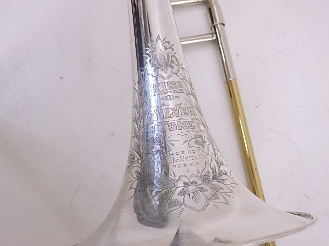 H.N.WHITE KING/キング B♭テナートロンボーン Silver Tone 銀ベル