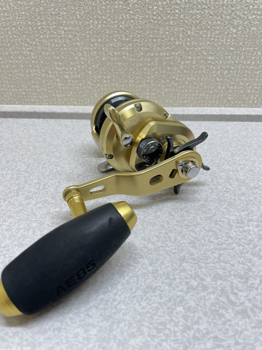 シマノ SHIMANO 14オシアジガーリミテッド 1500HG ハンドルカスタム品