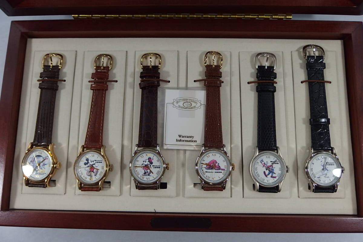 会員限定クーポン ディズニー75周年記念腕時計6本セット アンティーク/コレクション