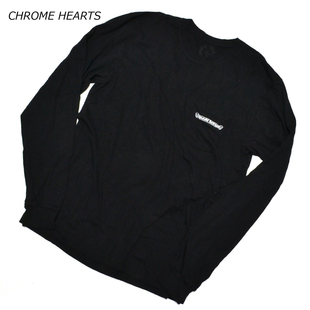 M405933 CHROME HEARTS クロムハーツスクロールロゴ ロンTシャツ 長袖
