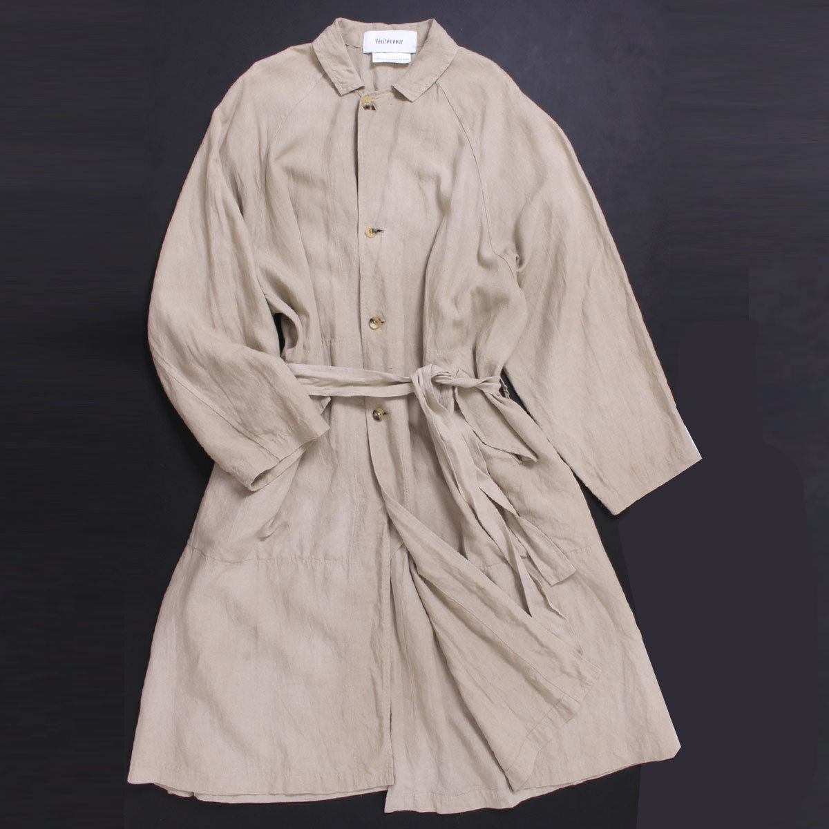 Veritecoeur Linen Coat リネンコート 定価47,300円 フリーサイズ