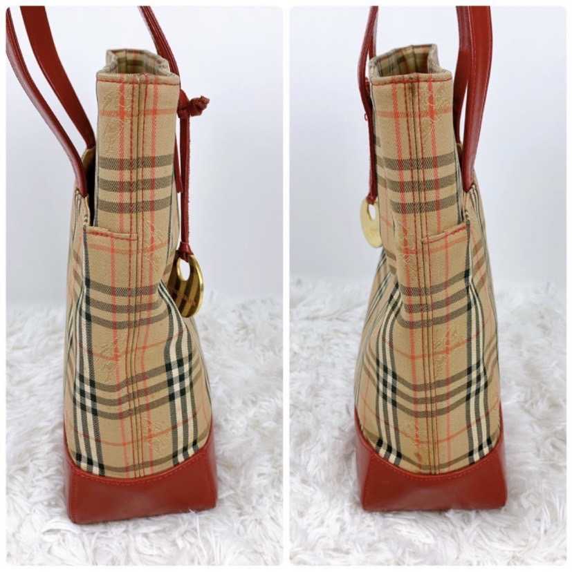 1円 BURBERRY 【美品 正規品】 バーバリー トートバッグ ショルダー